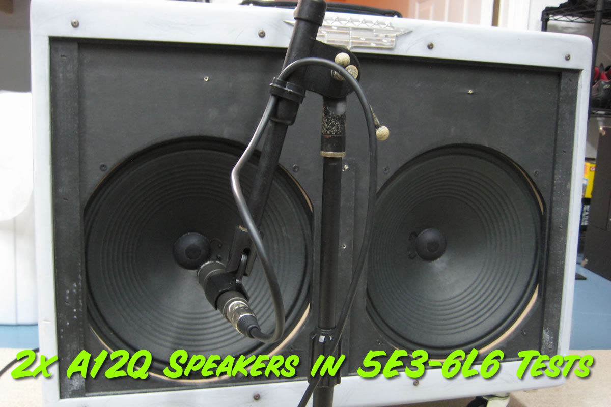 2x A12Q Speakers in External Cabinet