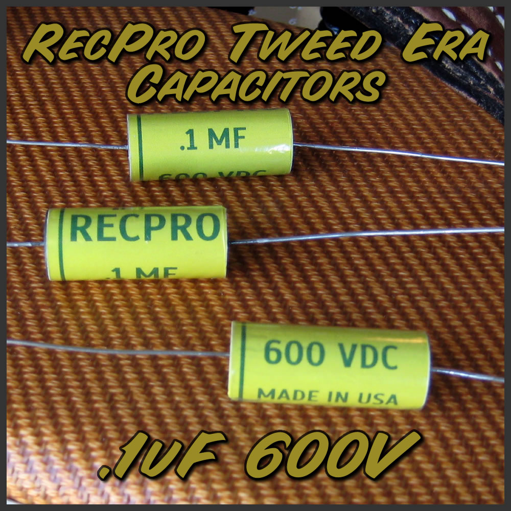 RecPro Tweed Amplifier Capacitor .1uF 600 Volt