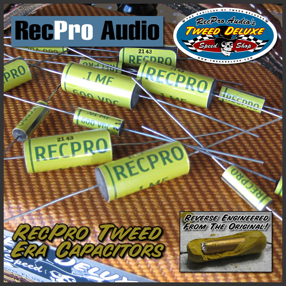 RecPro Tweed Amp Capacitors