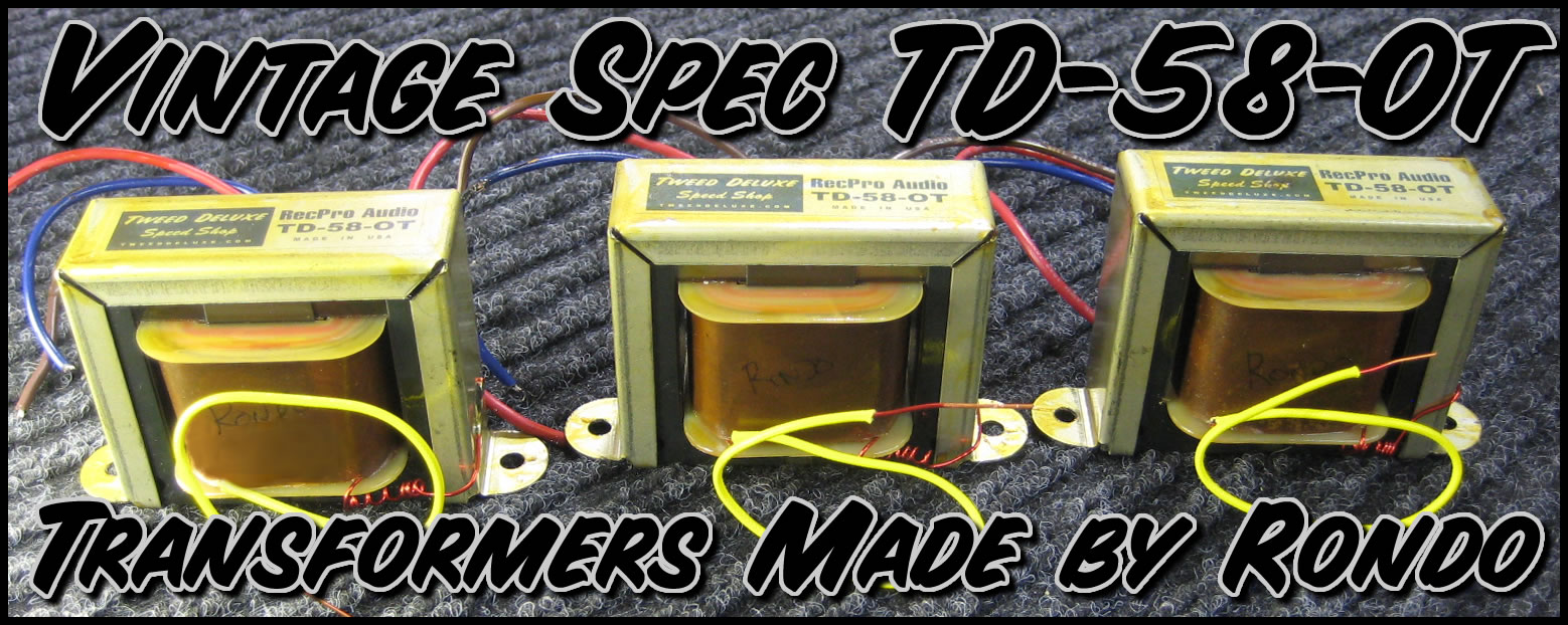 Oven Fresh TD58 Output Transformers - Made By Rondo
