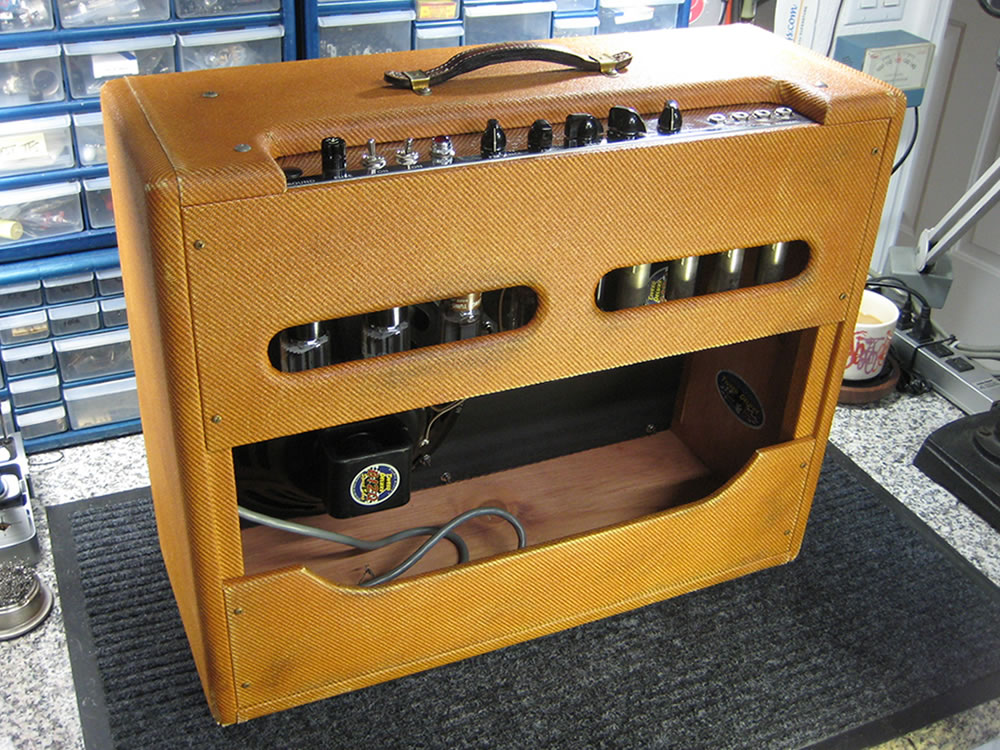 Speed Shop 5E8-a Low Power Twin Amp - Rear